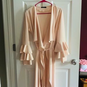 Boohoo pink cardigan